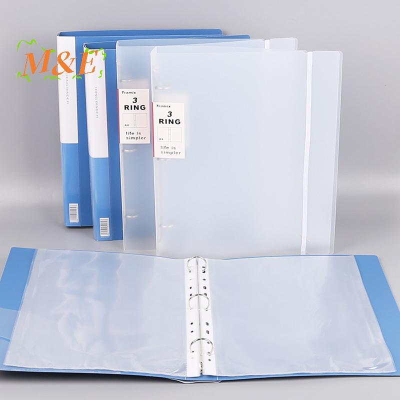 [M&E] Office Materials Storage Folder Loose Leaf Transparent Data Book ...
