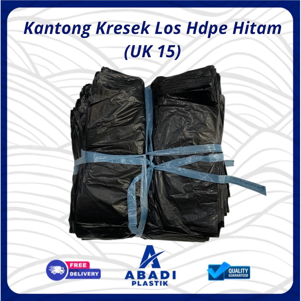 [ 1 Kg ] Kantong Kresek Los HDPE Hitam Kiloan