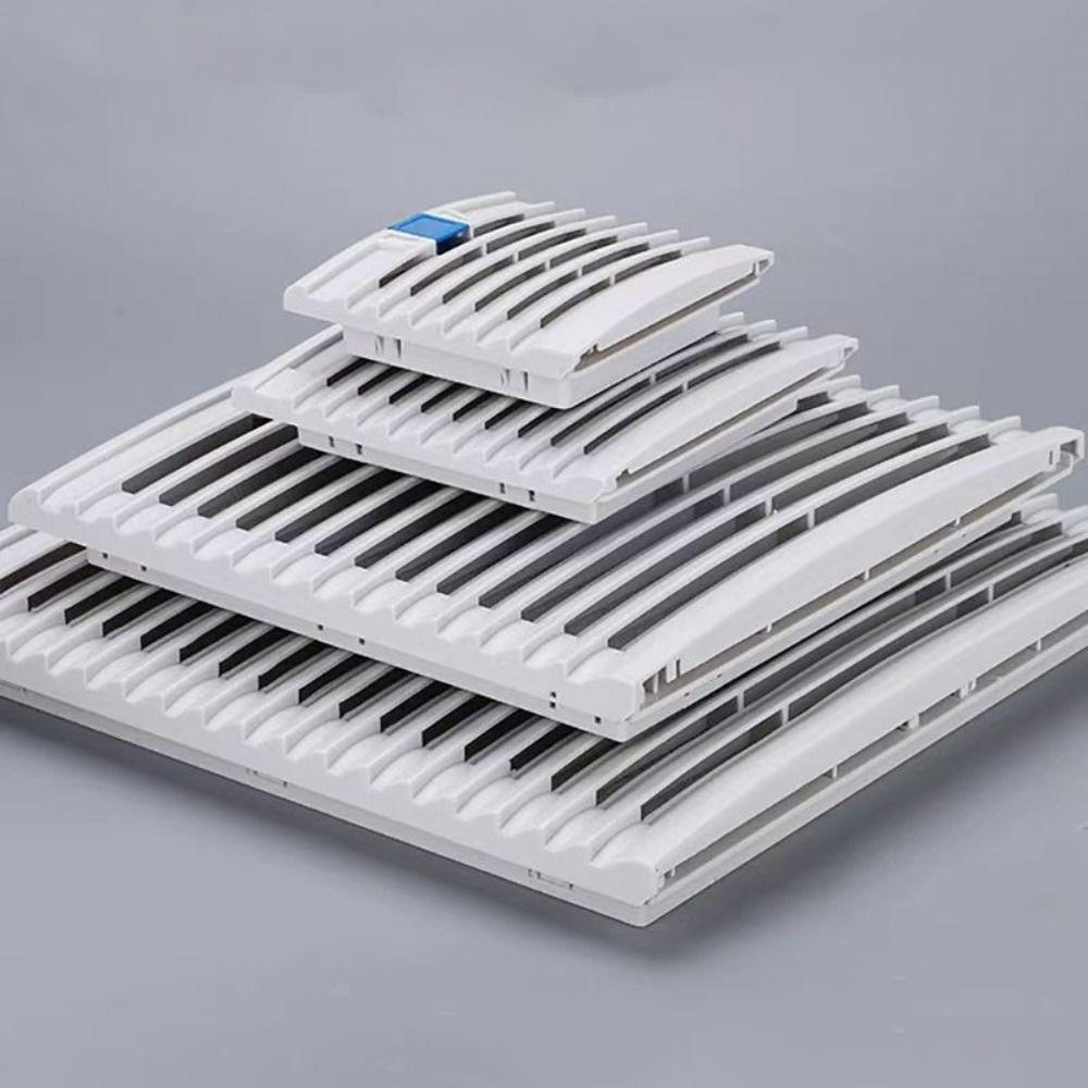SUER Shutters Fan Grille, ABS Without Fan Cabinet Ventilation Filter ...