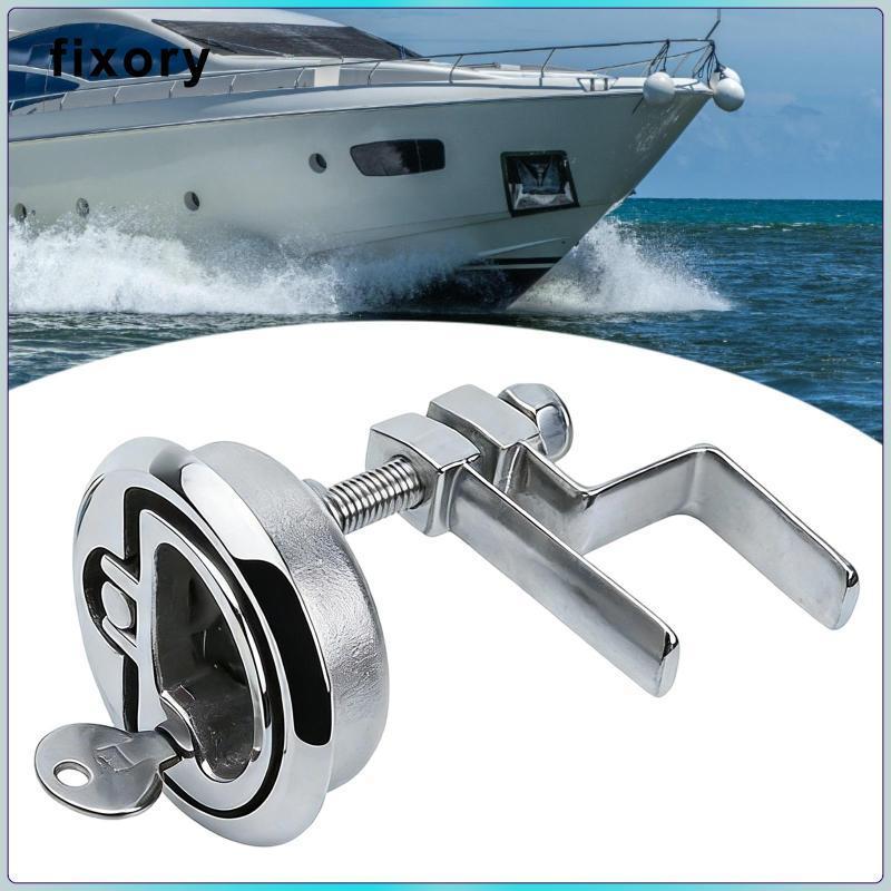 fixory Marine Hatch Latch with Key Boat Handle Flush Lock Stainless ...