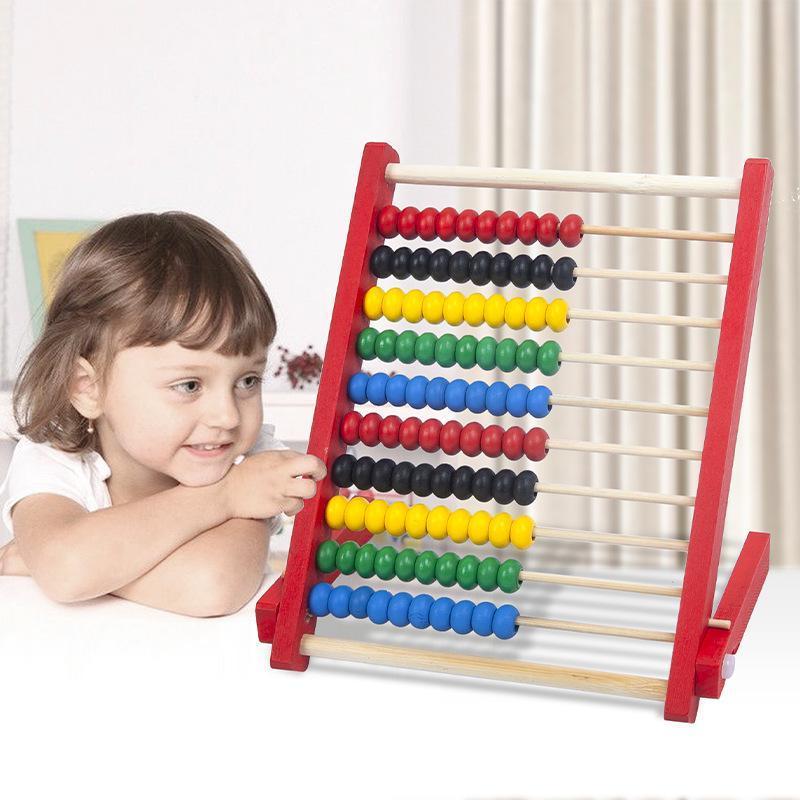 [MAKY] 1Pcs Children's Early Education Colorful Calculation Rack Ten ...