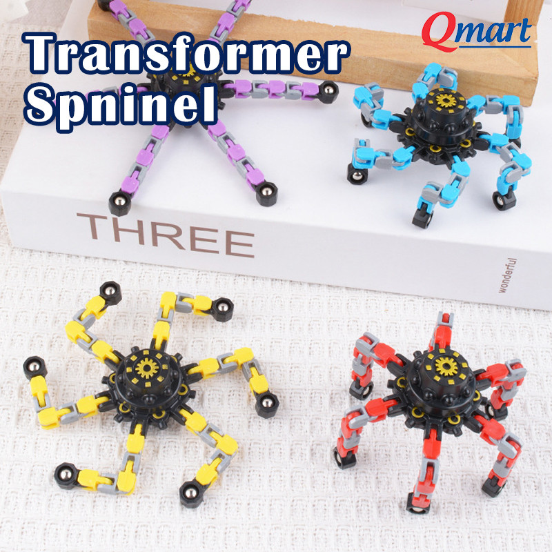 Fidget Transformer Spinner Toy Colorful Deformed Action Figure Hand ...