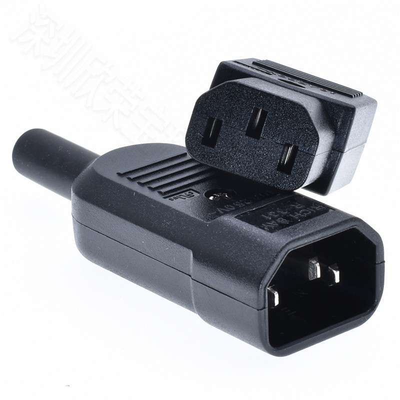 AC Power Plug Assembly Type IEC Product Font Connection Plug | Shopee ...