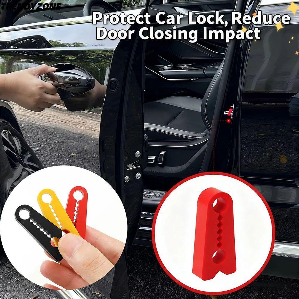 TRENDYZONE 4Pcs Car Door Lock Protectors, Soundproofing Shock Absorber ...