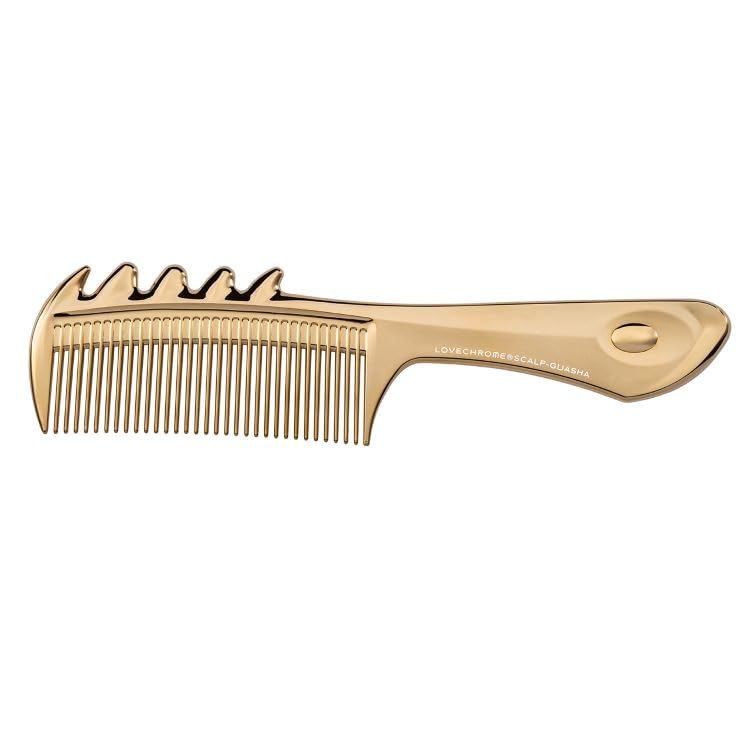 LOVE CHROME K24GP Rose Gold Hair Comb Tsuki Tetsuki Scalp Guasha