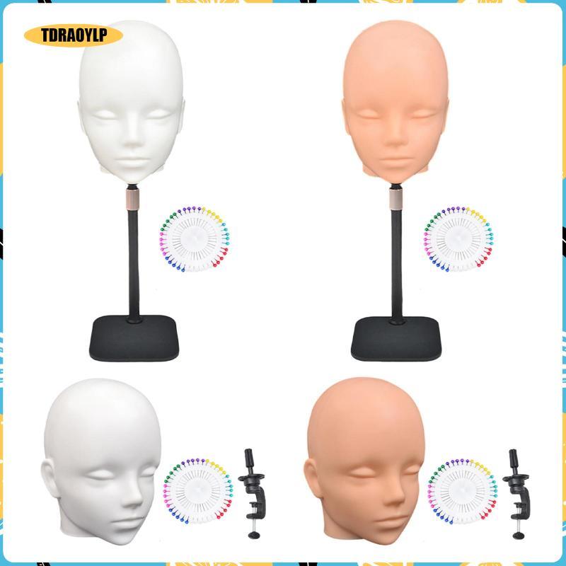 [tdraoylp] Bald Mannequin Head Cosmetology Wig Display Stand Anime ...