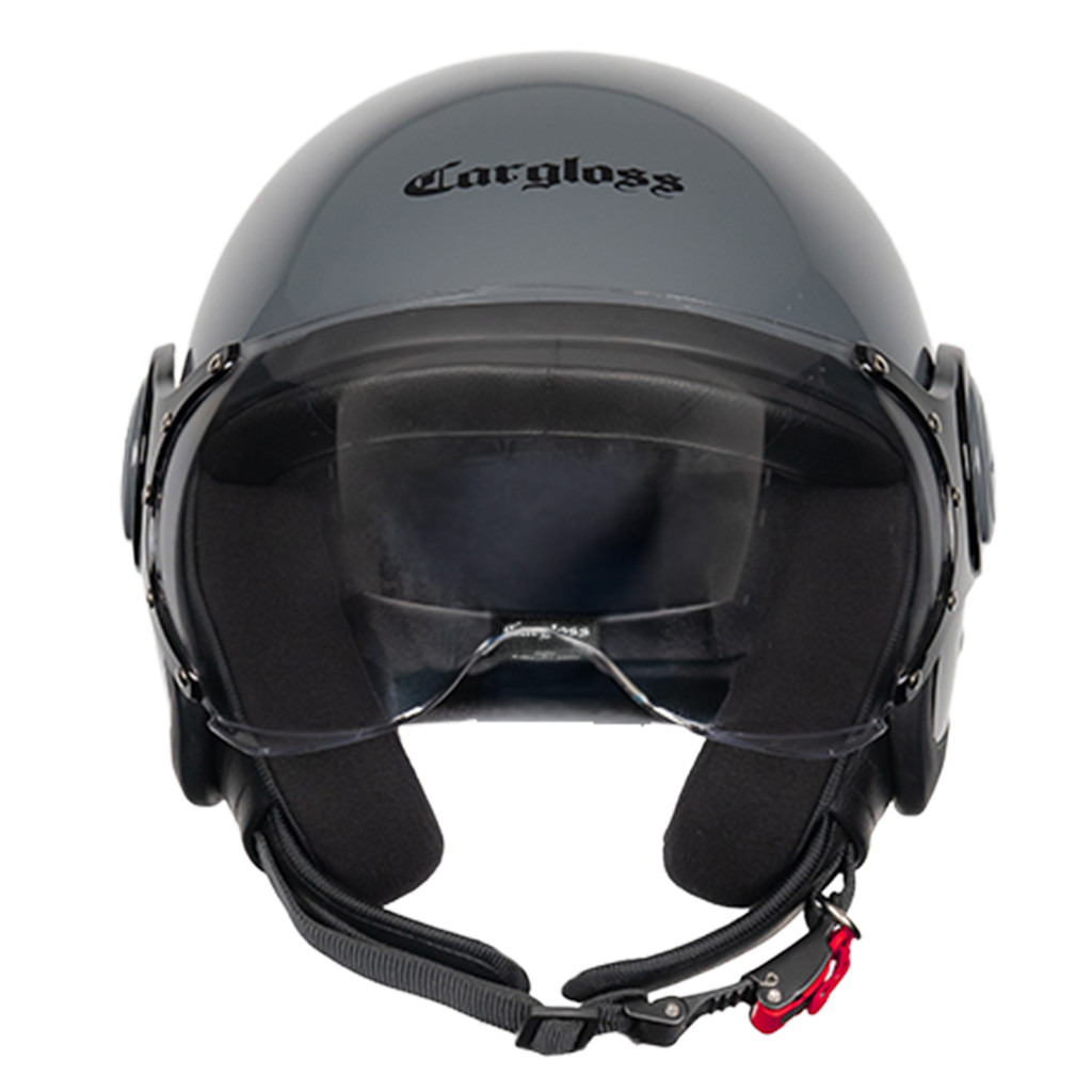 Cargloss M One Retro Helm Half Face - Grey - Gambar 4