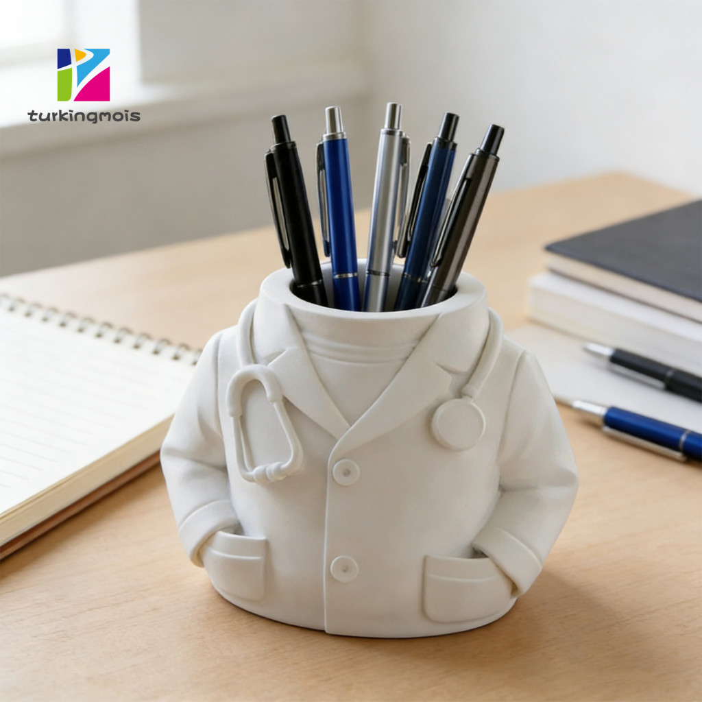 ZTUR_ Doctor Office Supplies Holder Lab Coat Desk Organizer Medical ...