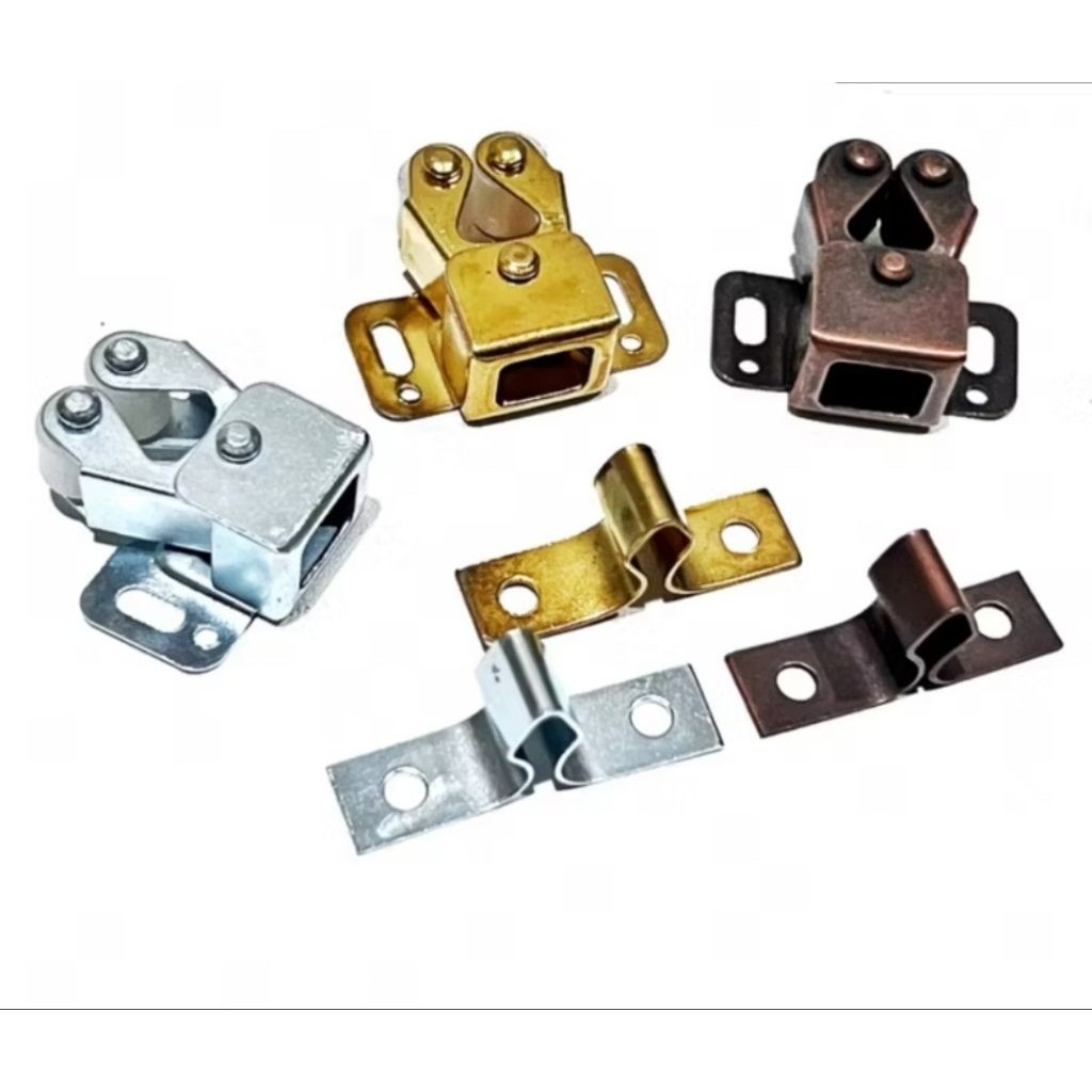 1PCS Grendel Jepitan Udang Pintu Lemari Pengait Gerendel Door Roller Jepit Pengunci Cabinet A195 - Gambar 2