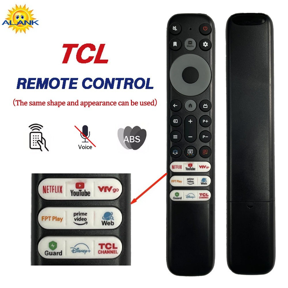 ALANK TCL TV Remote Control – Compatible with RC902V, RC901V, FMR1/FMR2 ...