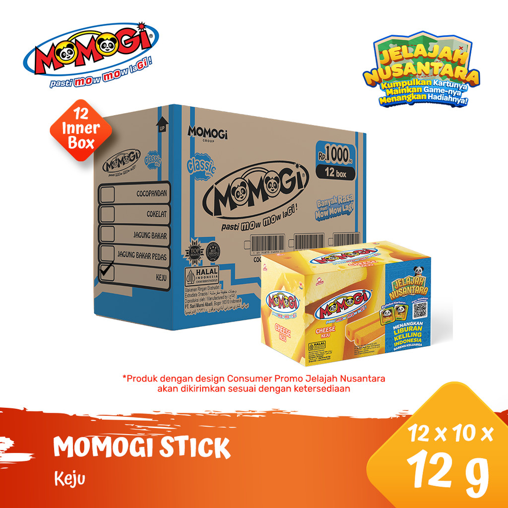 Momogi Cheese Sticks 12g (1 Carton @ 12 Boxes) | Shopee Singapore
