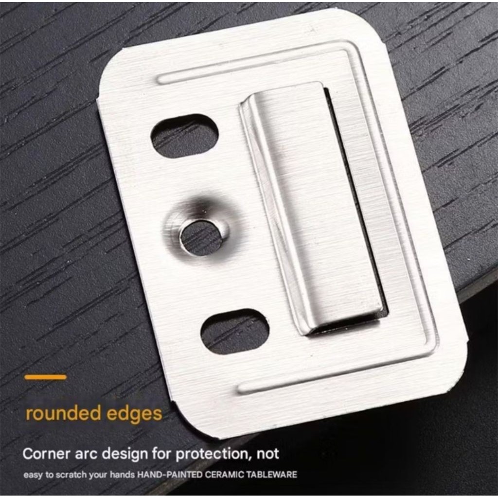 1PCS Klip Besi Wallpanel WPC Buckle Bracket Clip Cantolan Pengait Wood Dinding Panel Braket A088 - Gambar 4