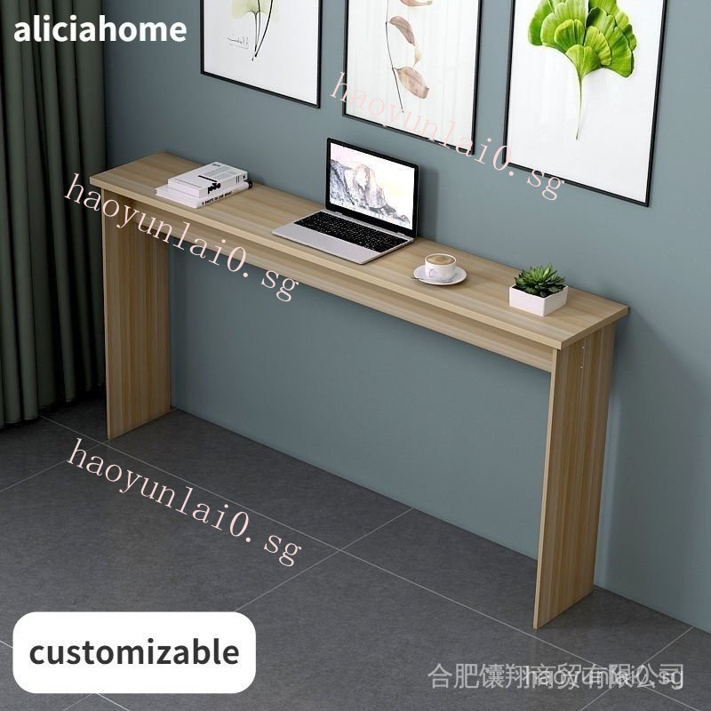 【In stock】Long table console table porch table wall simple computer ...