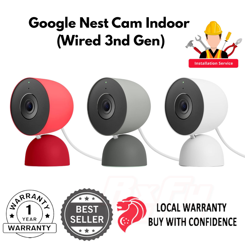 【新品未開封】Google Nest Cam Indoor 2K 防犯カメラ Google Nest Cam Indoor (Wired 3rd Gen) Security Camera 2K Video