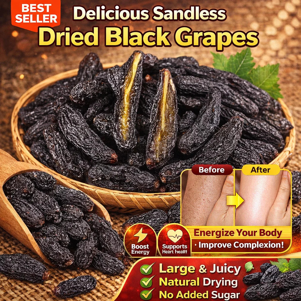 【Jumbo Natural Seedless】Turpan Blue Sapphire Raisins Premium Dried ...