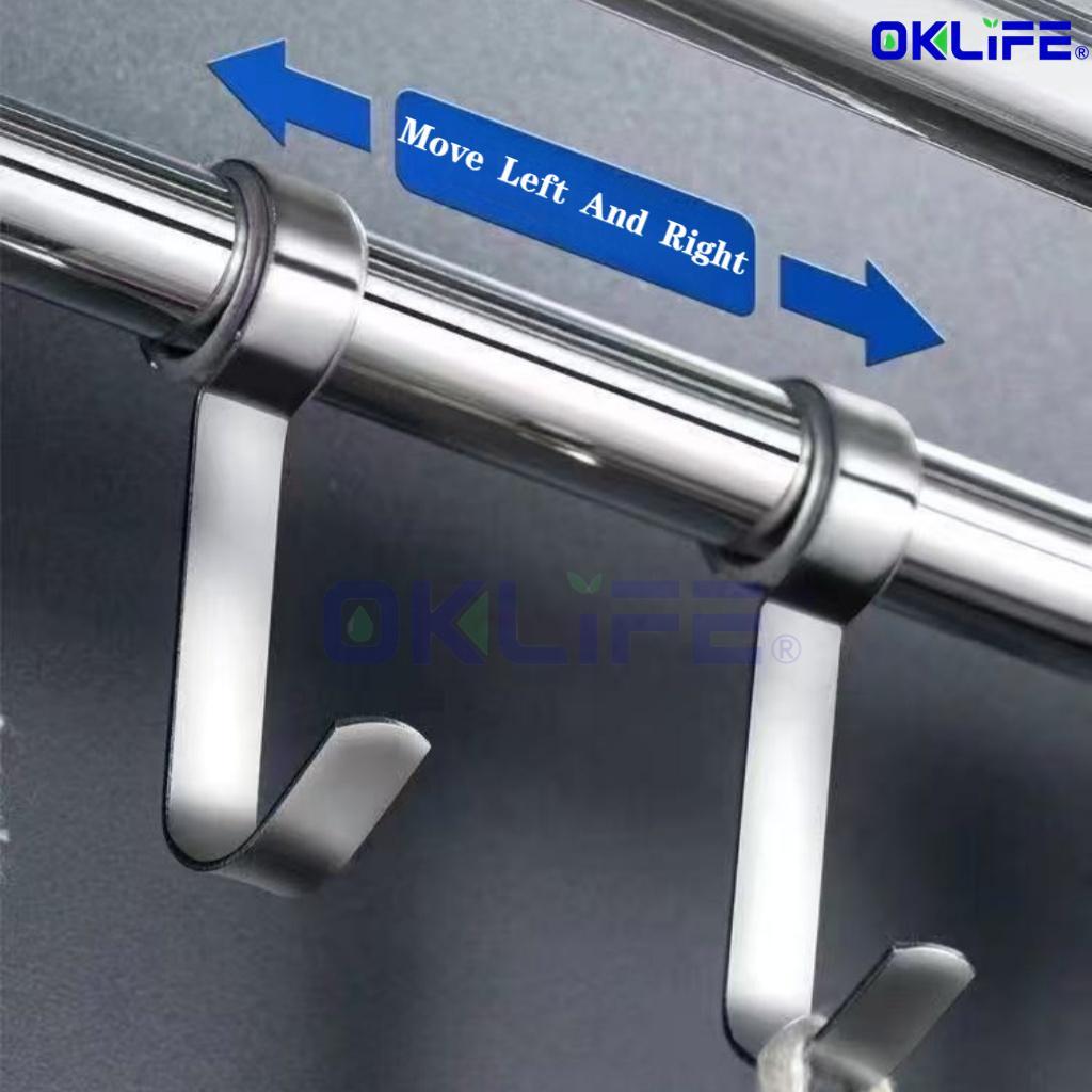 Wall Mounted 304 Stainless Steel Towel Rack Multi-layer Bathroom Shelf with Towel Bar for Hotel & Home view 7