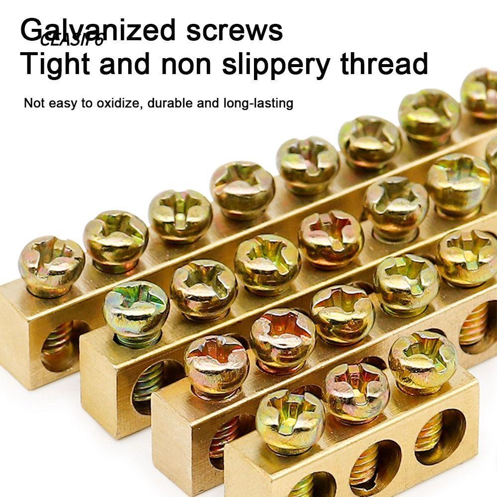 CEASIF6 Copper Bar Terminal, Copper With Hole Screw Wire Connector ...