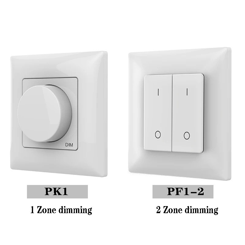 1 Zone RF Wireless Rotary Knob Panel Remote / PF1-2 RF 2.4G Wall ...