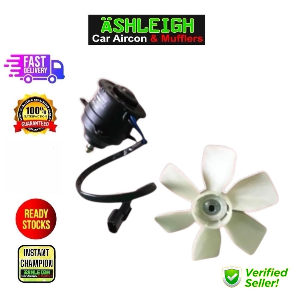 Mitsubishi Pajero Sub Secondary Fan motor with Blade assembly Condenser ...