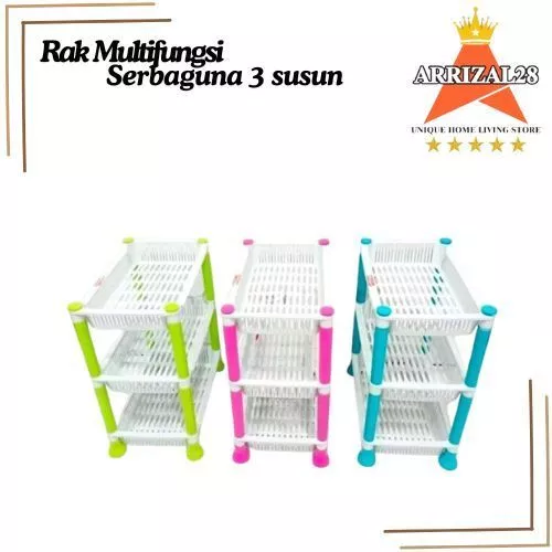 (BUBBLEWRAP) RAK MULTIFUNGSI SERBAGUNA 3 SUSUN HORRAZ