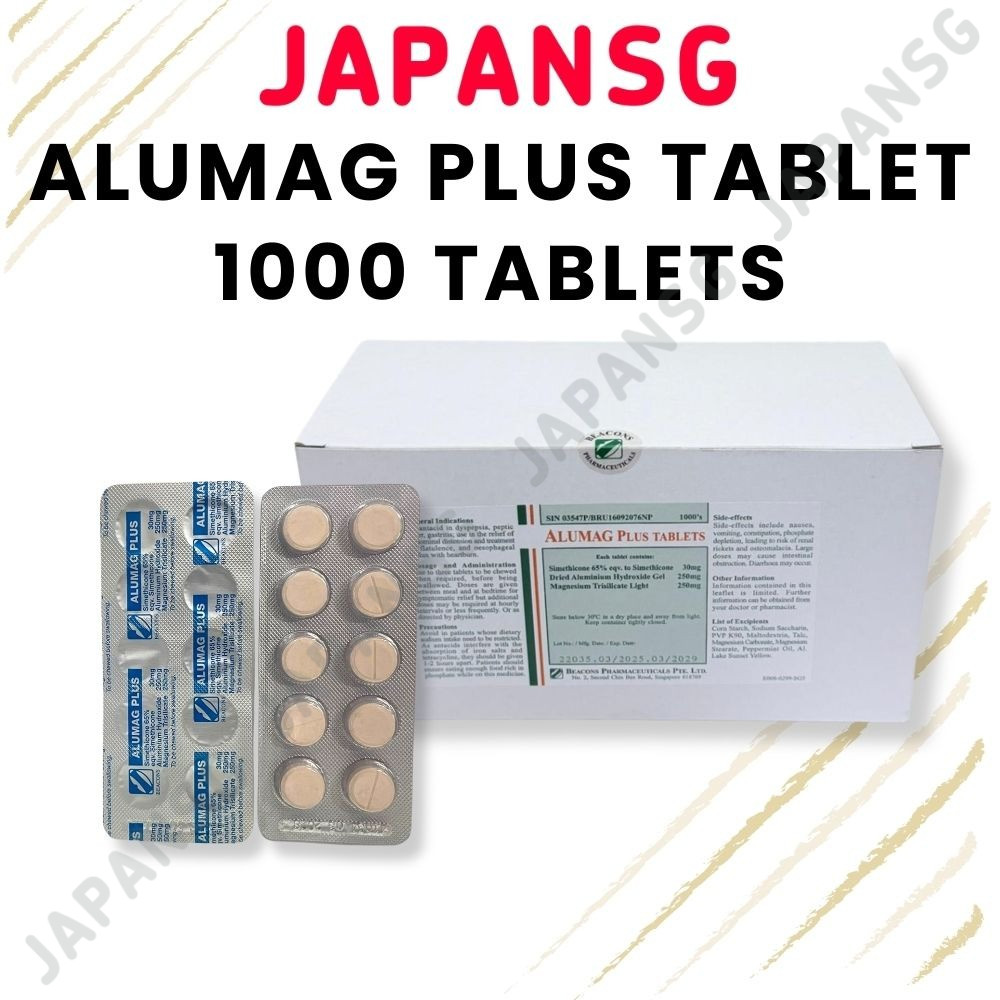 Alumag Plus Tablet 1000s Beacons - Antacid/ actal/ suncal / gaviscon ...
