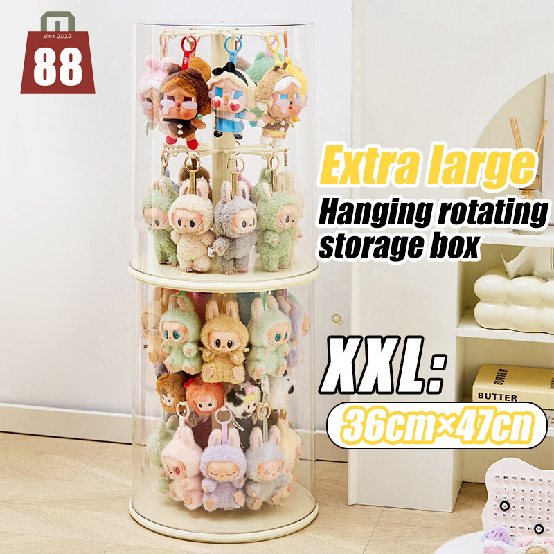 【SG】Extra Large - Popmart Labubu Transparent Display Box Rotatable ...