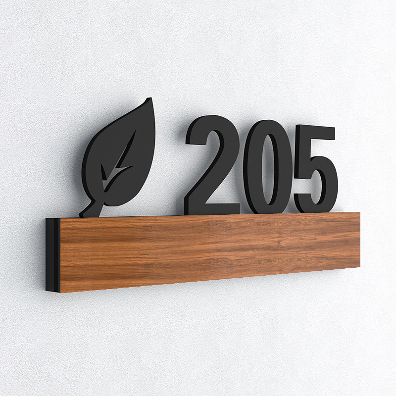 Unit Number Signage3D Creative Personalized Door Number Signage Hollow ...