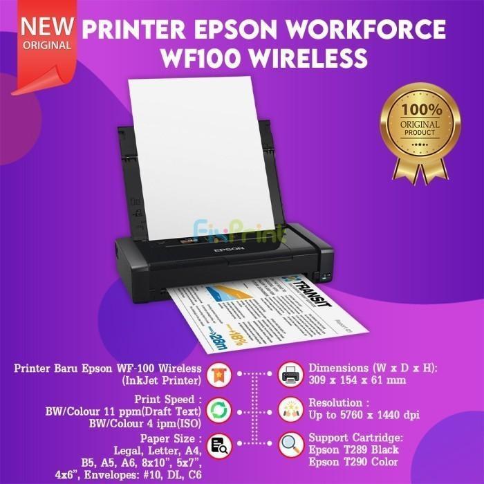 Printer Epson Photo L8050 Portable WF-100 Print Scan Copy / Printer Epson L4360 AIO Garansi Resmi - Gambar 3