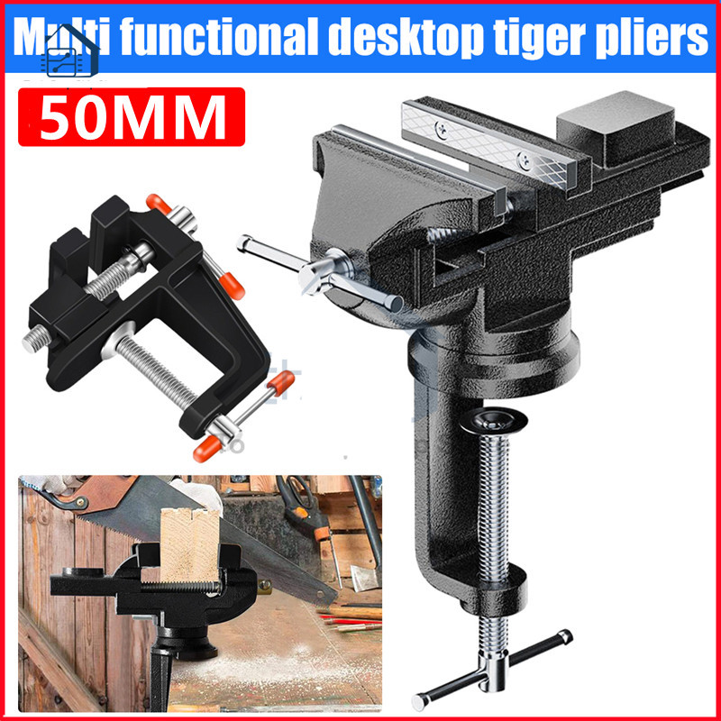 Table Bench Vise Kim.2 IN 1 Bench Vise 360 Swivel Table Vice WorkShop ...