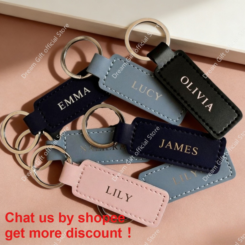 PERSONALISED NAME Mini Keychain | leather keychain |customised key ...