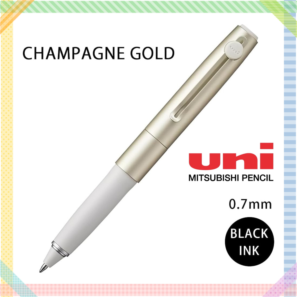 uniball Zento Signature Model Champagne Gold Ball Pens 0.7mm UB-ZH