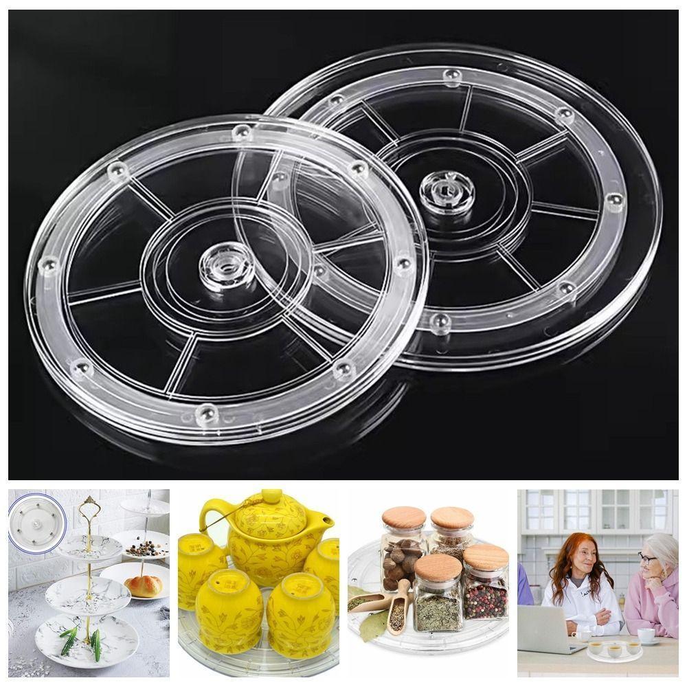 ASBOYSS Acrylic Turntable, Transparent Round Rotating Display Stand ...