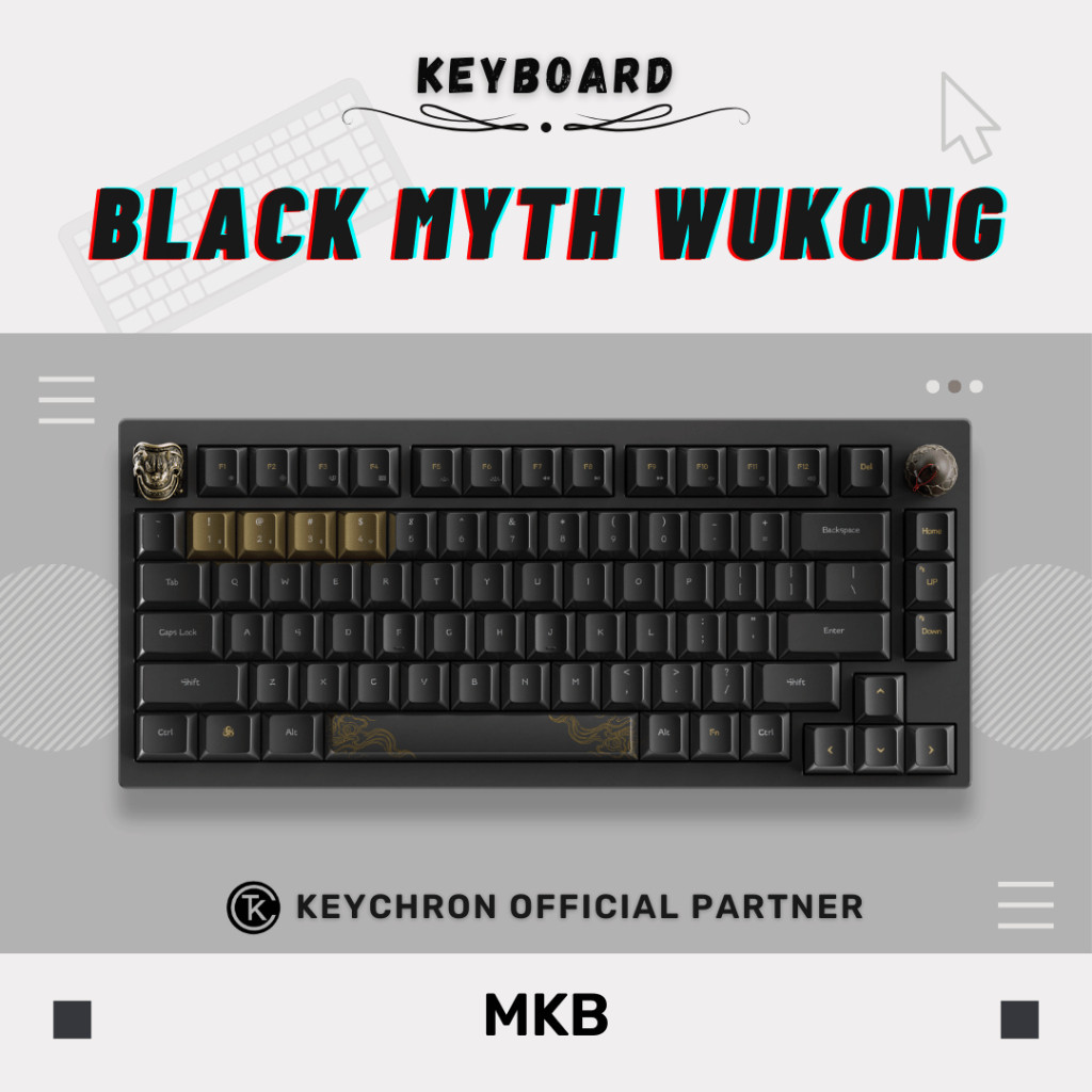 Keychron Black Myth Wukong Deluxe Edition 75% Layout Hot-Swap Custom ...