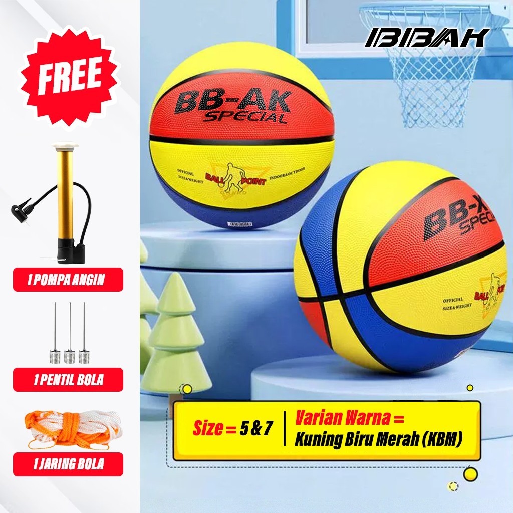 Bola Basket Anak Anti Slip Ringan Ukuran Khusus Usia 5–12 Tahun / Bola Basket Anak Karet Edukatif Indoor Outdoor untuk Latihan Dribble Passing Shooting - Gambar 4