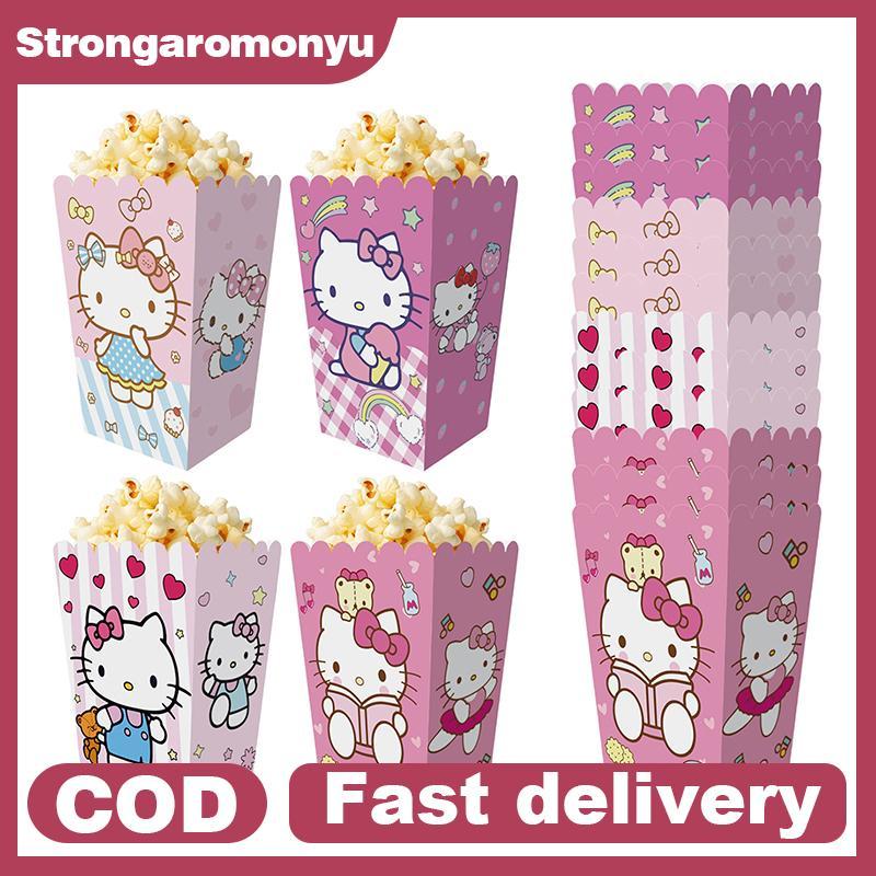 strongaromonyu Cartoon Popcorn Buckets Container Box Holder Paper Cup ...