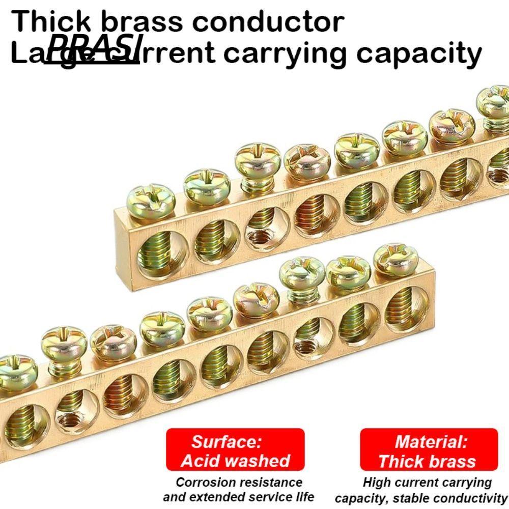 PRASI Copper Bar Terminal, Multi-specification With Hole Screw Wire ...