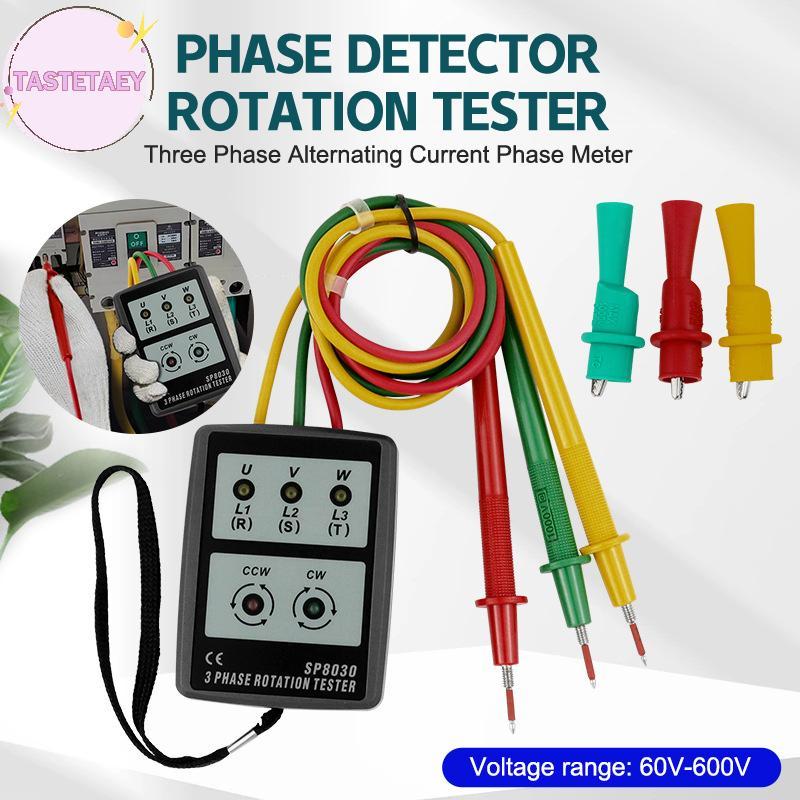 TEAY 3 Phase Alternating Current Phase Meter Phase Detector Rotation ...