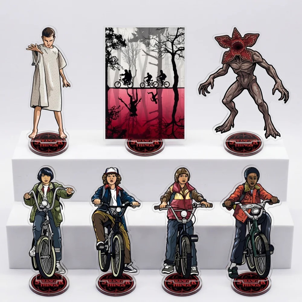 Standee Stranger Things mica model keychain character Eleven Mike ...
