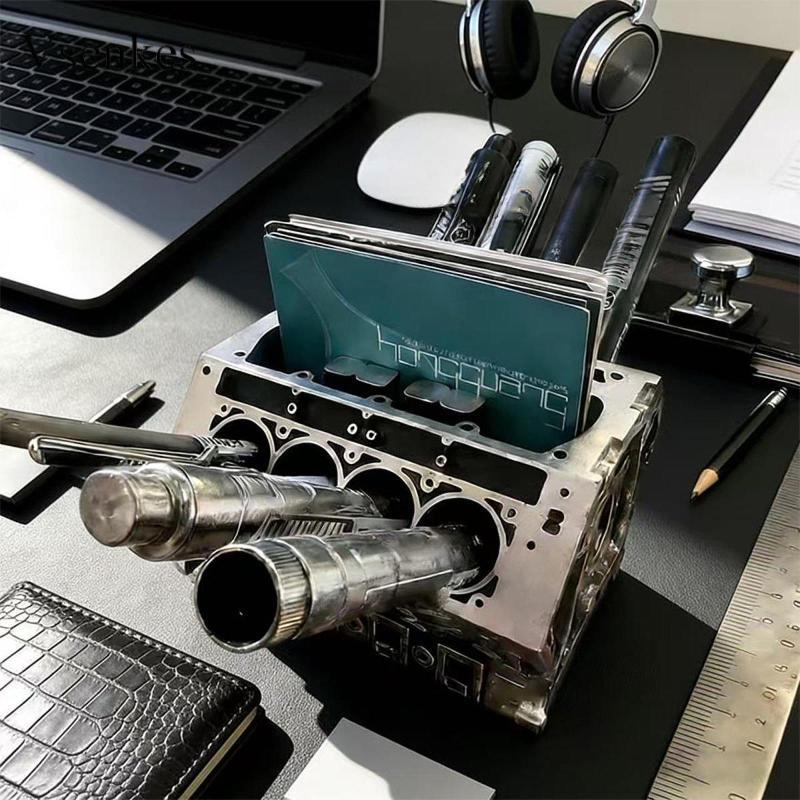 [Vsenkes] Pen Holder in The Shape of A Model Car with A V8 Engine Desk ...