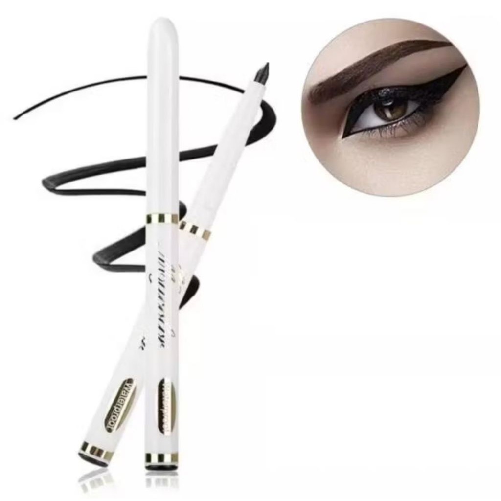 1PCS Eyeliner Pensil Model Putar Waterproof Peralatan Make Up Kosmetik Pencil Hitam Cokelat A045 - Gambar 3