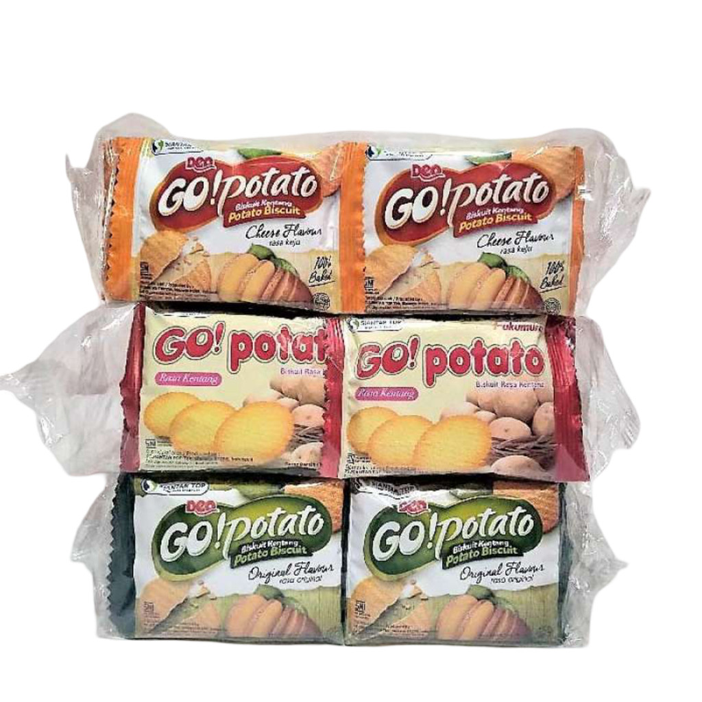 Go Potato Biskuit Kentang Renceng isi 20 bks x 8 gr
