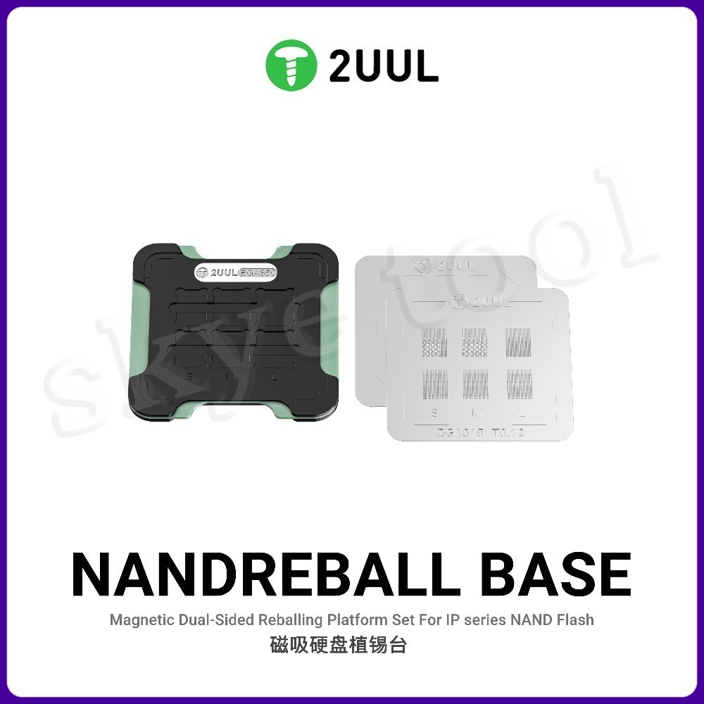 2UUL BH16 Magnetic Dual-Sided NAND Reballing Platform Set for IPhone ...