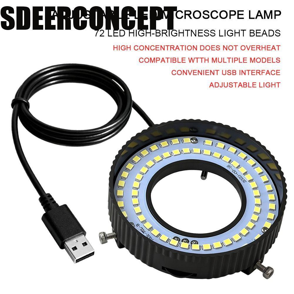 SDEERCONCEPT Microscope Lamp, Bottom Lighting USB Powered Microscope ...
