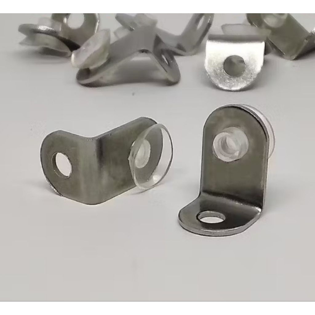 1PCS Skrup Penyangga Rak Ambalan Kaca Cop Siku Sekrup Kop L Penahan Papan Kayu Bracket A200 - Gambar 4