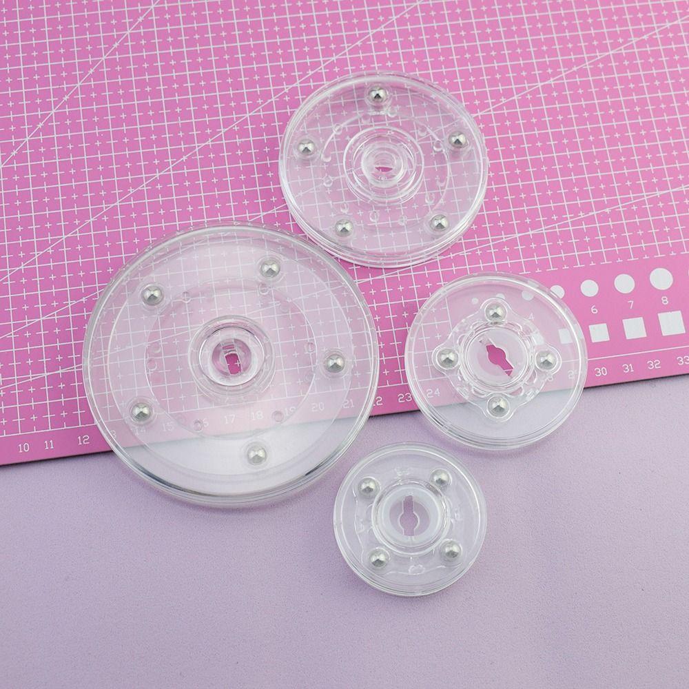 ASBOYSS Acrylic Turntable, Transparent Round Rotating Display Stand ...