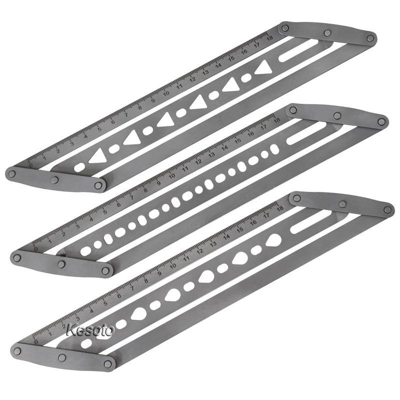 [Kesoto] Belt Positioning Auxiliary Ruler, Cutting Hole Tool, Light ...