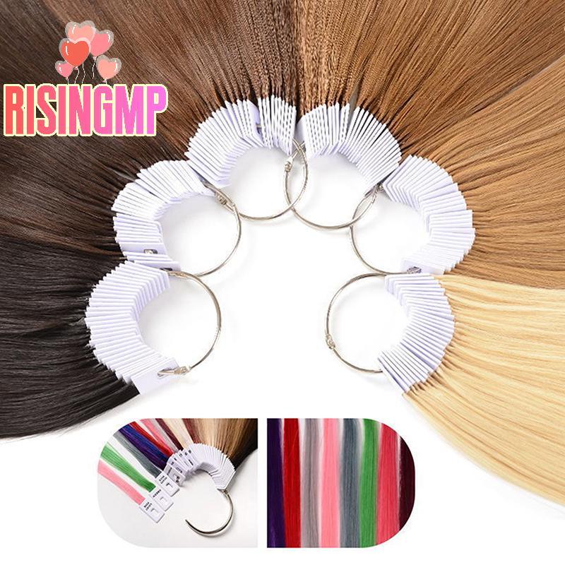 [risingmpS] 30pcs 23cm Real Human Hair Color Rings Swatches For Human ...
