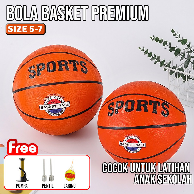 Bola Basket Anak Anti Slip Ringan Ukuran Khusus Usia 5–12 Tahun / Bola Basket Anak Karet Edukatif Indoor Outdoor untuk Latihan Dribble Passing Shooting - Gambar 3