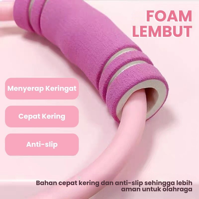 Tali Yoga Senam Gym Elastis Tali Stretching Fitness Rope Bantu Otot Tali Stretching - Gambar 3