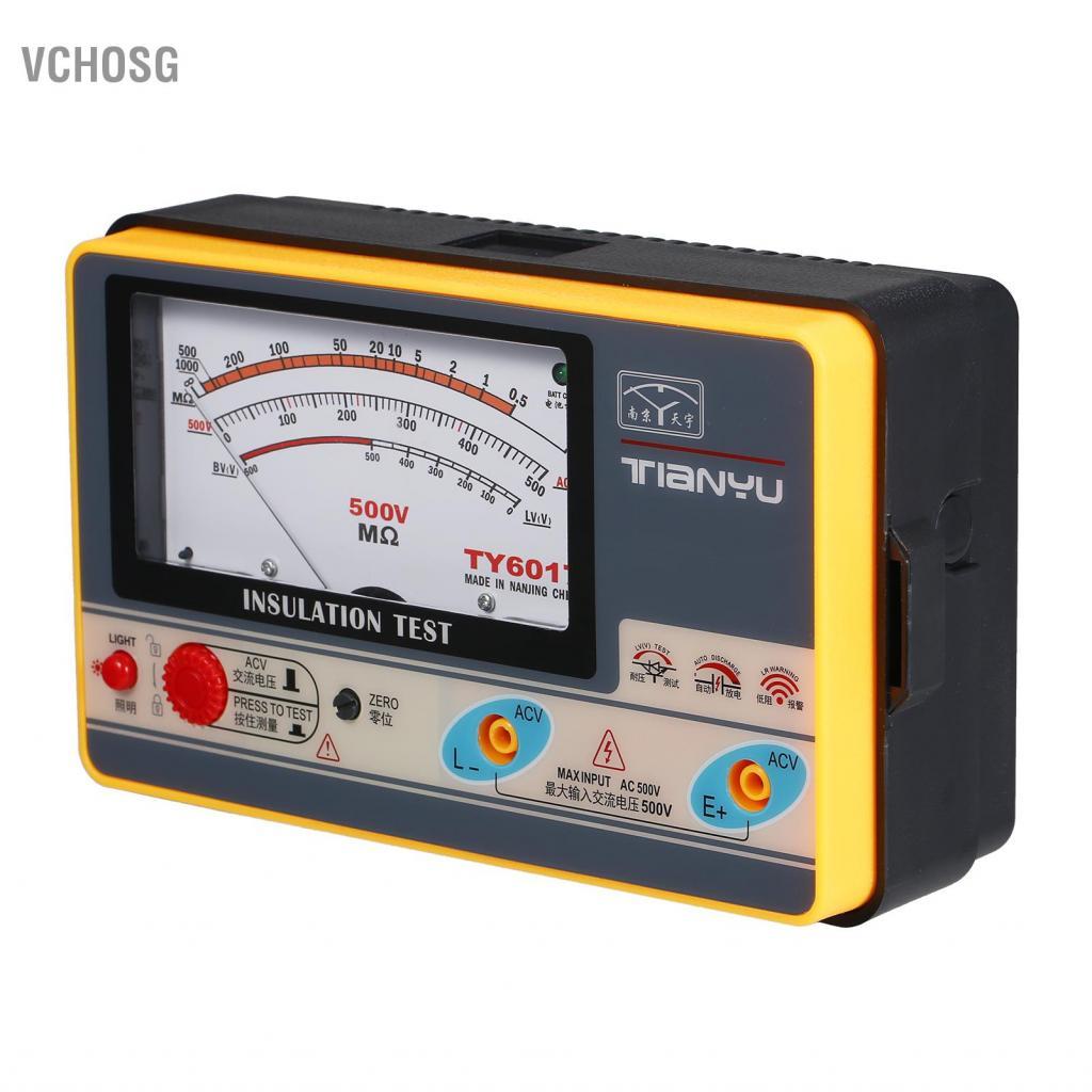 vchosg Insulation Resistance Meter Ohmmeter Tester Digital Handheld ...